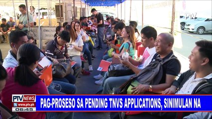 Pagproseso sa pending TNVS applications, sinimulan na