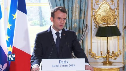 Élections en Italie: Macron parle du contexte de "forte pression migratoire"