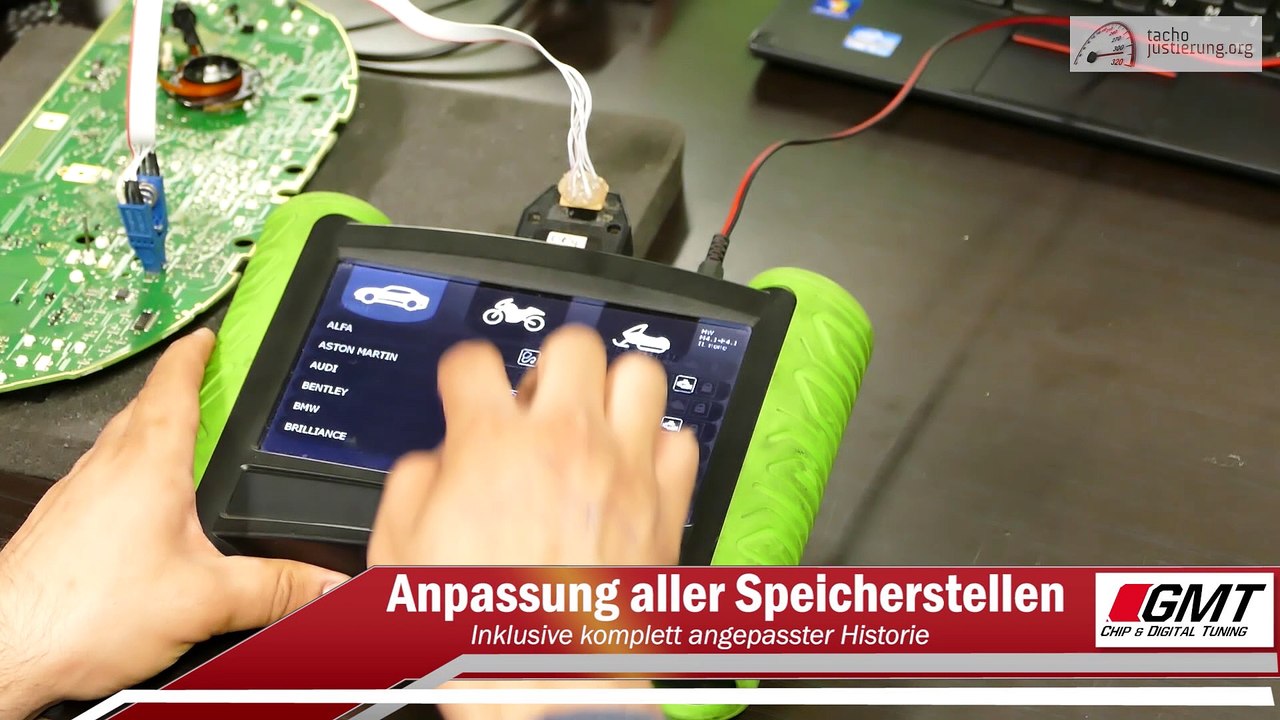 So wird's gemacht - tachojustierung aller kilometerspeicher am bmw | www.tachojustierung.org