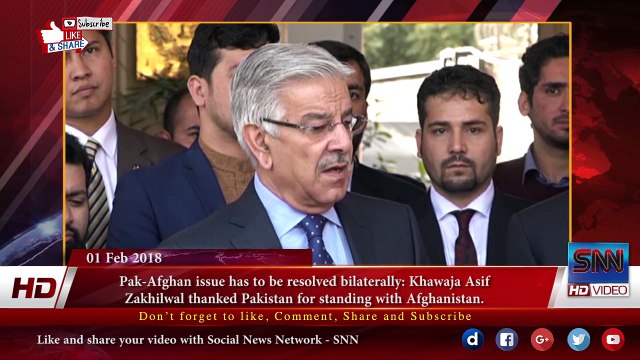 Pak-Afghan issue has to be resolved bilaterally- Khawaja Asif & Omar Zakhilwal talk