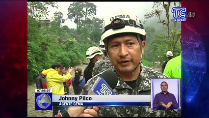 Deslave deja dos fallecidos y puente colapsado en la provincia del Napo