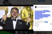 Antonio Banderas celebra el triunfo de Guillermo del Toro y del cine chileno en los Óscar
