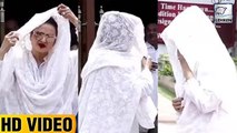 Rekha Hides Her Face And Ran Away From Media