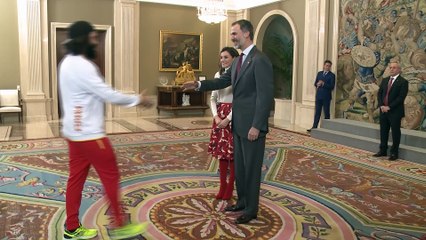 Los Reyes reciben al equipo olímpico español