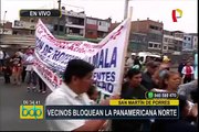 SMP: reabren la Panamericana Norte tras protesta por cierre de paraderos