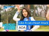[Special stage] AOA - Like A cat   Heart Attack, 에이오에이 - 사뿐사뿐   심쿵해 Show Music core 20160416