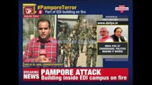Encounter Underway In Pampore After 2 Terrorists Trapped In EDI Building
