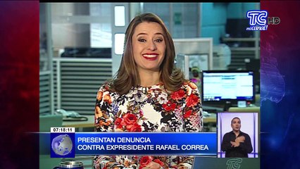 Presentan denuncia contra expresidente Rafael Correa