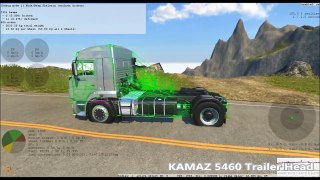 BeamNG.Drive Mod : KAMAZ 5460 Trailer Head (Crash test)