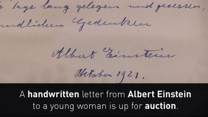 Einstein’s love letter to a young woman