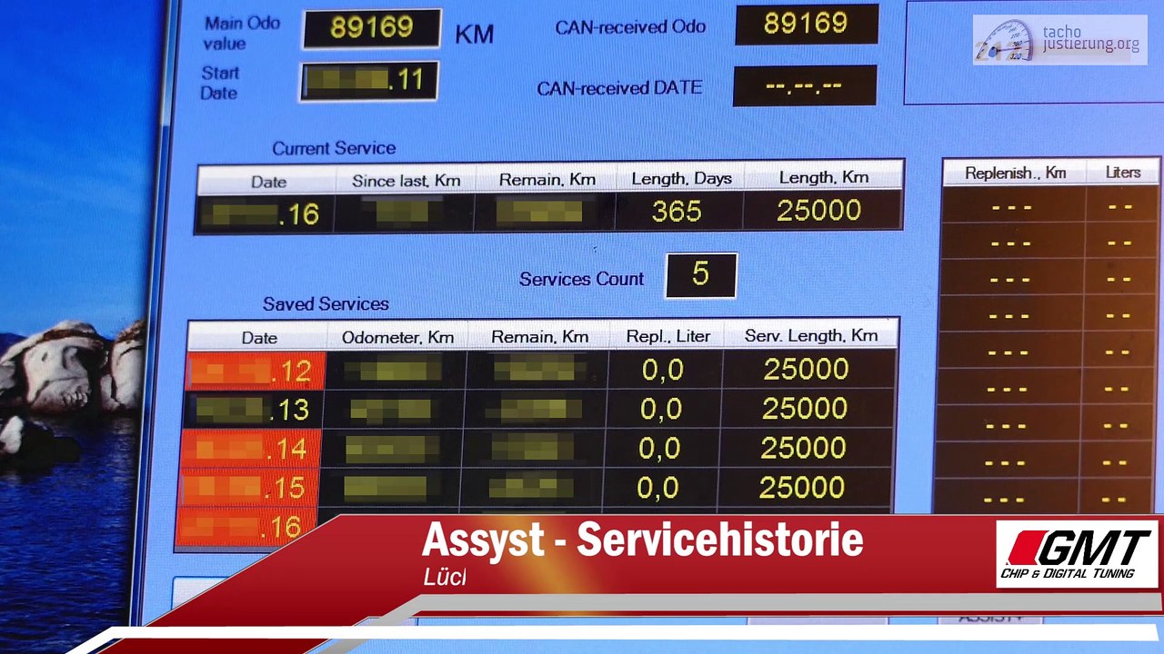 So wird's gemacht - Tachojustierung aller Kilometerspeicher am Mercedes | www.tachojustierung.org
