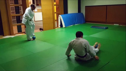Echauffement cours de jujitsu