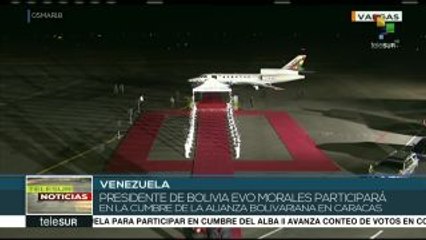 Evo Morales llega a Vzla. para participar en la Cumbre del ALBA