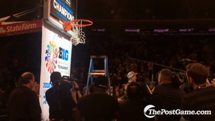 Michigan Cuts Down The Nets After Winning The 2018 Big Ten Men’s Basketball Tournament