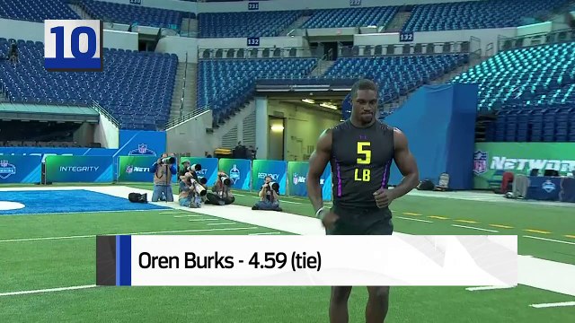 10 fastest linebacker 40-yard dashes | 2018 NFL Scouting Combine