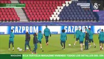 Último entrenamiento del Real Madrid antes del partido ante el PSG