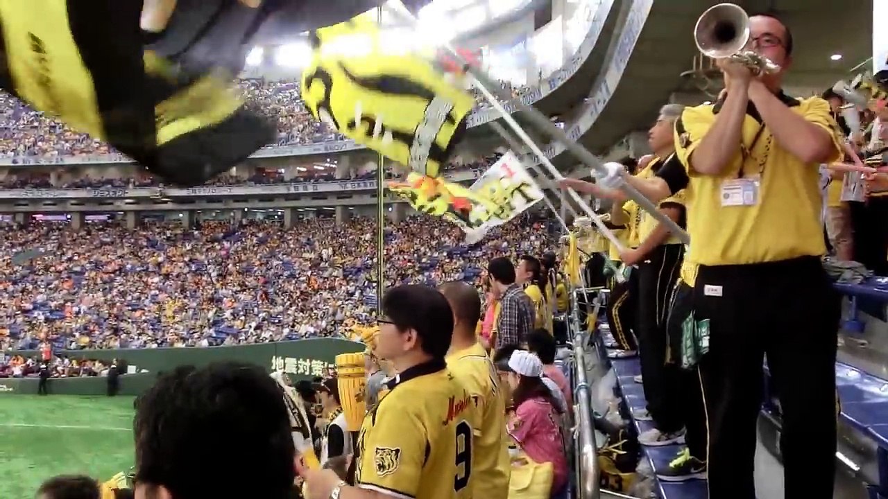 【応援団横トランペット迫力！】阪神スタメン応援歌1-9 東京ドーム new-5-2