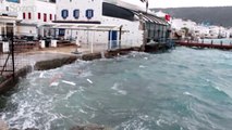 Fırtına çıkınca feribot seferleri iptal oldu, Türkler Yunan adalarında mahsur kaldı