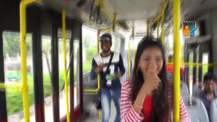 Download Video: Gapur Hatela | comedy video | full entertainment in bus with girl| BRTS BUS| |mavv dude|