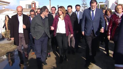 Rajoy y Díaz "trabajarán juntos" para paliar los daños del temporal