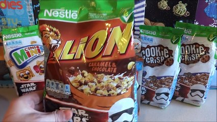 new Star Wars Movie Nestle Cereal Surprise Pack + Stormtrooper Mealtime Set