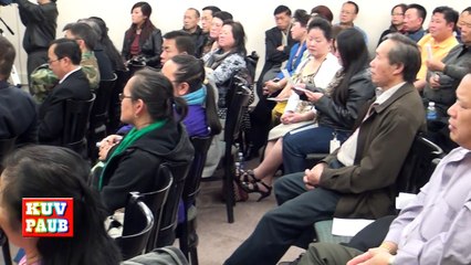 Pov Hwm Yej Yaj Rally speech at Hmong New Year Issues Meeting at Hmong Village