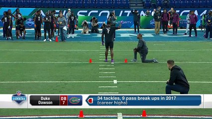 Duke Dawson 2018 NFL Scouting Combine workout