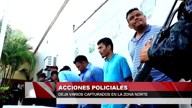 Acciones policiales deja varios capturados en la zona norte