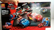 Disney Cars Ultimate Race Set Lightning McQueen Raoule Contruction Bricks Blocks - Unboxing