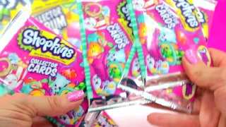 8 Shopkins Season 3 Surprise Collector Cards + Album and 12 Pack Unboxing with 2 Blind Bags