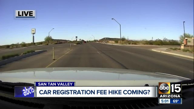 A car registration fee hike could be coming for Arizona