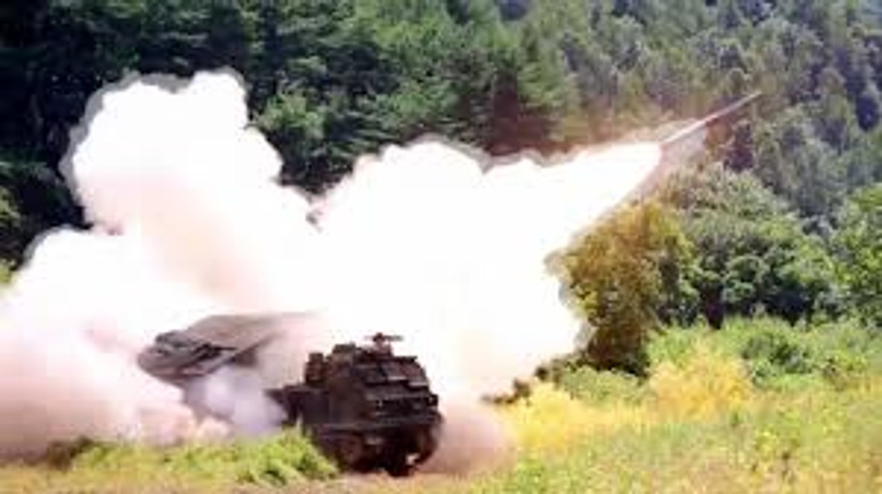 U.S. Army  Multiple Launch Rocket System (MLRS) in Uijeongbu-si, South Korea.