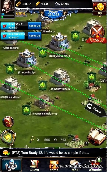 Clash of kings war with the Patriots empire 800k