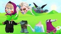 Wrong Heads Bad Baby Boss Baby Elsa Trolls Masha Finger Family Nursery Rhymes - By MagicPang