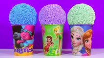 Frozen Trolls Surprise Cup Toys Disney Princess Surprise Egg Kinder Joy Surprise Egg MLP Fashems