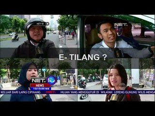 Tanggapan Masyarakat Tentang E Tilang  NET 10
