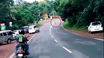 OMG!! Real Ghost Spotted Standing Behind A Boy Caught On CCTV Camera!!