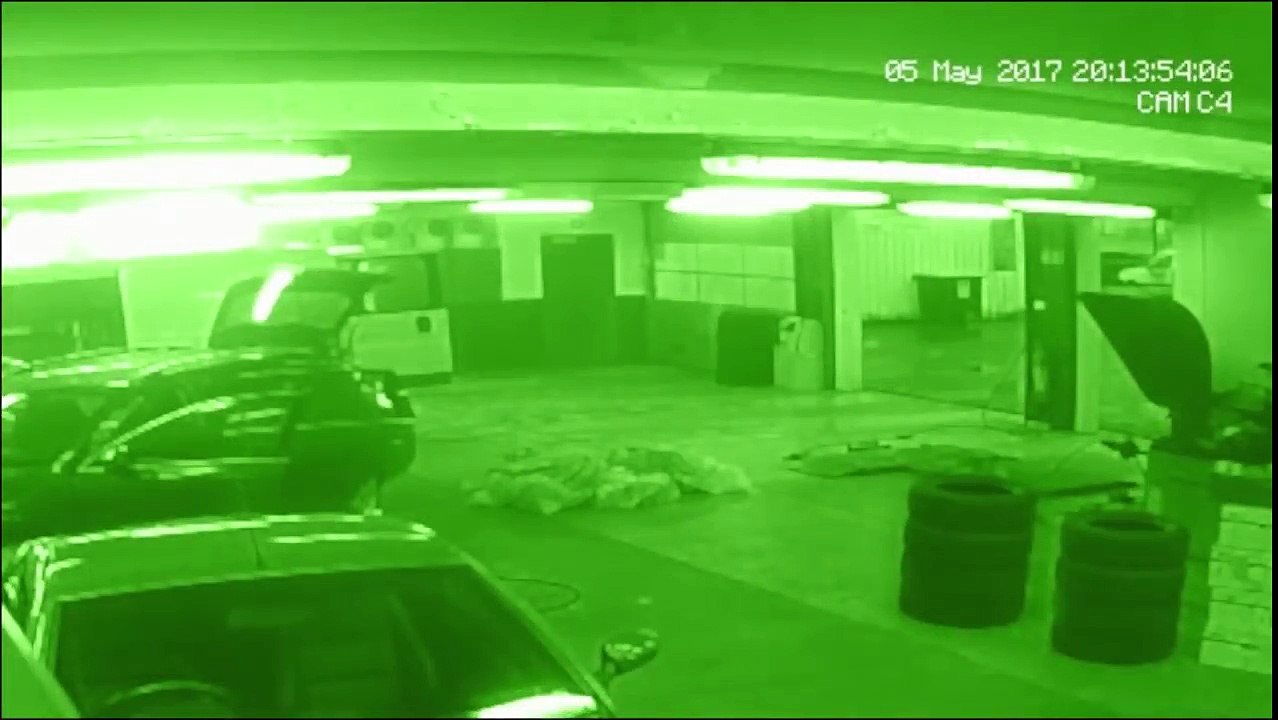 Ghost Caught On  CCTV  Camera In Car Workshop!! Paranormal Activity