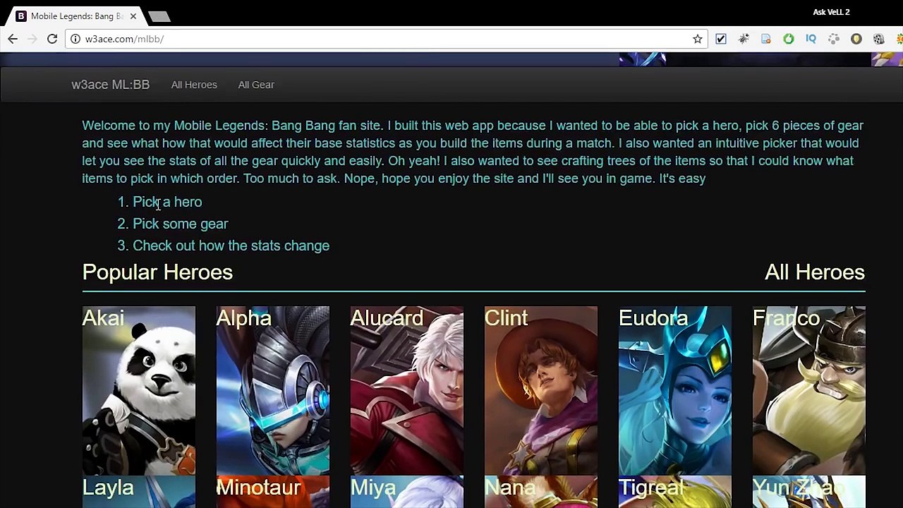 Mobile Legends: ALL HERO BUILD STATISTICS ULTIMATE CALCULATOR