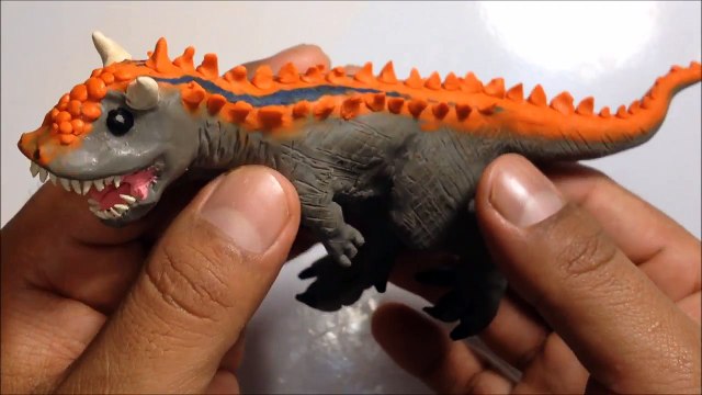 Como hacer un dinosaurio Carnotaurus de Plastilina / How to make a Carnotaurus with clay