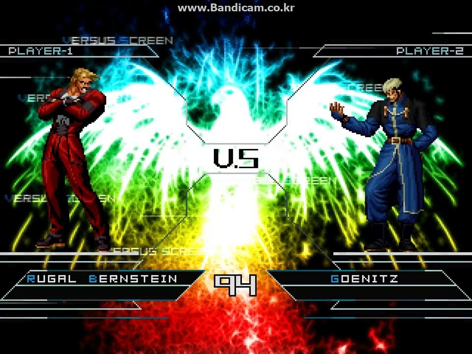 [KOF Mugen] Rugal Bernstein, God Rugal vs Goenitz Team