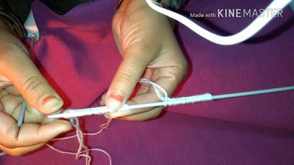 Procedure for knitting center cut top