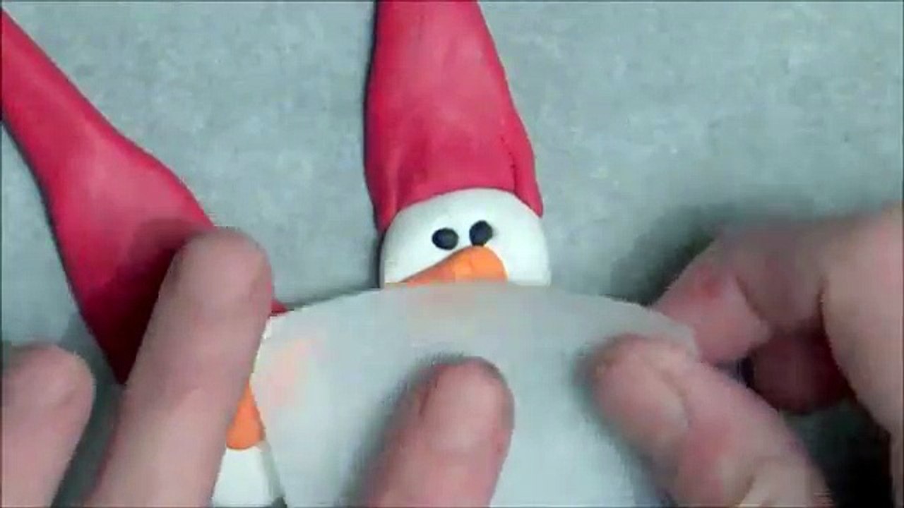 Snowman Santa Ornaments - Polymer Clay Tutorial
