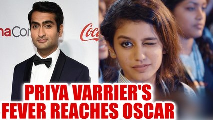Oscar 2018 : Kumail Nanjiani imitates Priya Prakash Varrier's eyebrow act | FilmiBeat