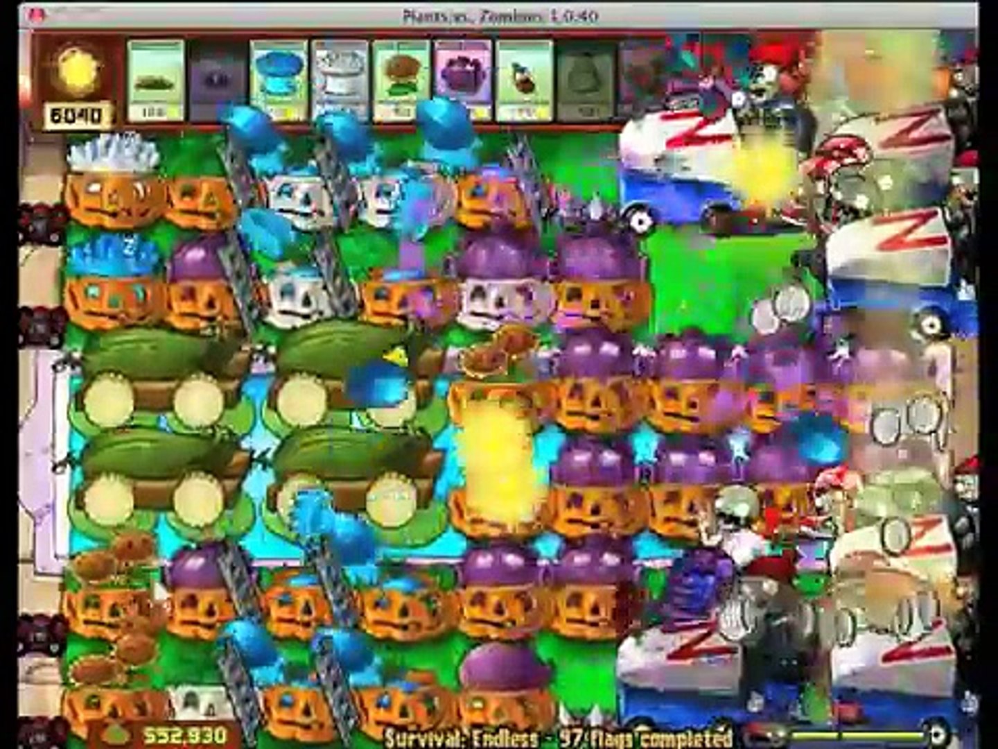 Plants Vs Zombies! Survival Endless Flags 96-100! - video Dailymotion