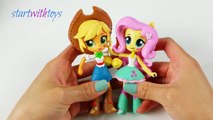 Custom Elsa Disney Frozen Doll MLP AppleJack and Fluttershy Minis Tutorial | Start With Toys