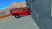 BeamNG Drive Crashes High Speed Wrecks into Brick Wall [720p]