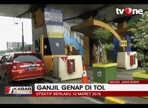 Jelang Pelaksanaan Sistem Ganjil Genap Tol Jakarta-Cikampek