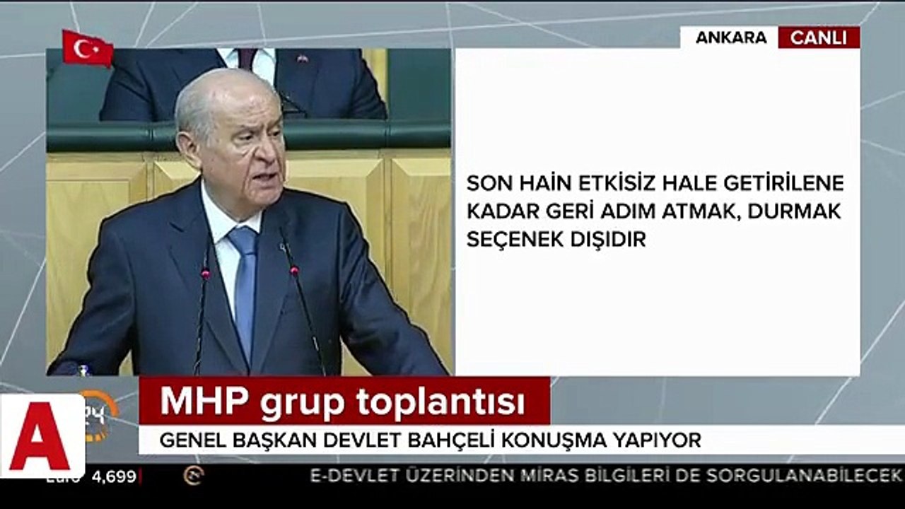 Devlet Bahçeli�den ABD�ye: Düşmansanız adam gibi düşman olun