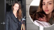 'No make-up which is pretty brave at my age!' Jessica Alba, 36, goes bare-faced for gym session just months after welcoming third child.